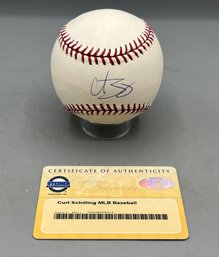 Curt Schilling Signed MLB Baseball - COA Included