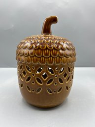 Ceramic Acorn Lighted Decor