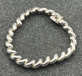925 Silver Bracelet - .53 OZT Total - Made In Italy