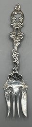 Ornate Sterling Silver Serving Fork - 2.82 OZT