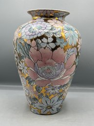 Toyo Porcelain Floral Pattern Vase - Made In China
