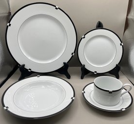 Mikasa Midnight Pattern China Set - 62 Pieces Total