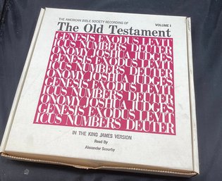 The American Bible Society Recording Of The Old Testament Volume 1 In King James Version  Vinyl