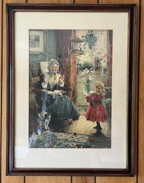 Framed Print - Grandmother And Child