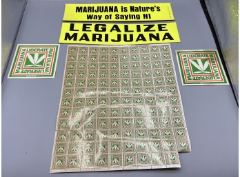 Legalize Marijuana Stamps / Stickers
