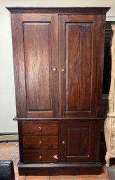 Solid Wood Armoire With 3-drawers