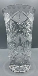 Decorative Footed Cut Crystal Vase
