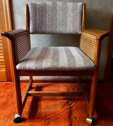 Choa Fu Industrial Co. Rolling Chair With Cane Detailing