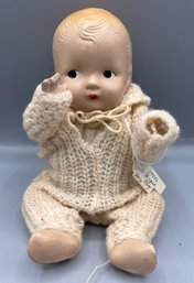 1950s Hand Painted Bisque Baby Doll