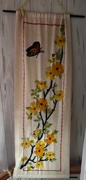 Floral And Butterfly Needlepoint Tapestry