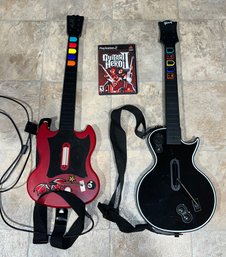 Guitar Hero Video Game With Two Guitar Controllers Included