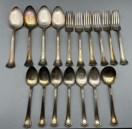 Vintage 1881 Rogers A1 Silver Plated Flatware Set - 11 Pieces Total