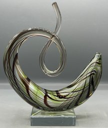 Murano Hand Made Art Glass Sculpture - Made In Italy