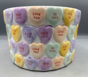 Decorative Ceramic Valentines Day Heart Pattern Planter