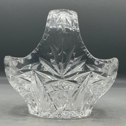 Cut Crystal Basket Bowl