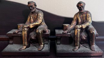 Philadelphia Co. Hand Cast Metalware Abraham Lincoln Bookends