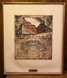 The Metropolitan Museum Of Art - Robert Cumming 1991 Pencil Signed Burning Box Lithograph Framed #11/40