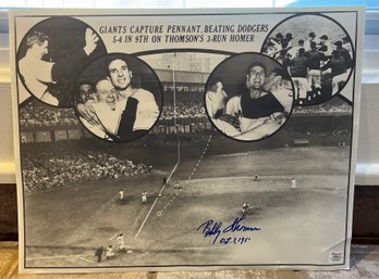 Bobby Thompson 1951 Authenticated Autograph - The Shot Heard Round The World