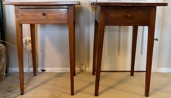 Solid Wood Shaker Tables With Drawer - 2 Total