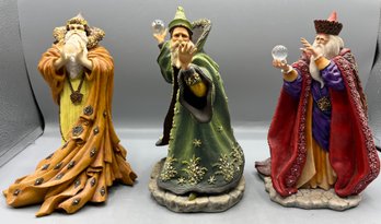 Holland Studio Craft 1989/1990/1991 Enchantica Collection Limited Edition Figurines - 3 Total - Wizards