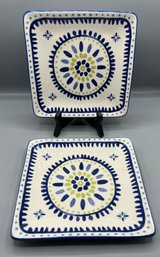 Threshold Stoneware Clifton Pattern Plate Set - 6 Total