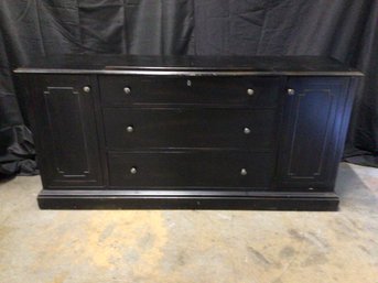 Restoration Hardware Black Wood Dresser