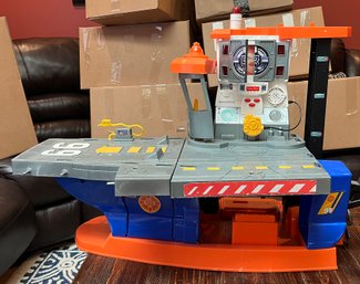 2000 Mattel - Rescue Heroes Aircraft Carrier Toy