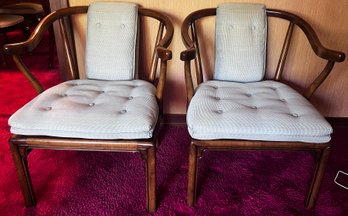 Heritage Horseshoe Back Pair Of Chairs