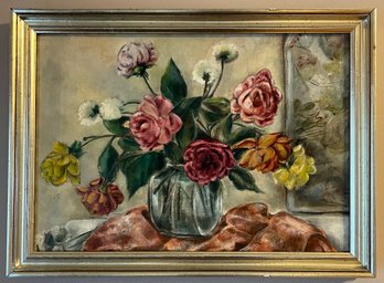 Oil On Canvas Framed - Floral Bouquet