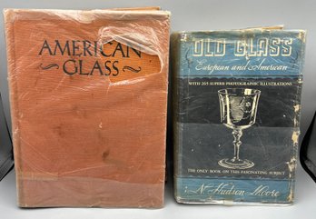 Vintage American Glass/old European Glass Books - 2 Total