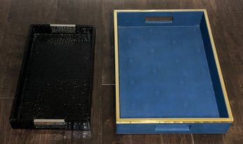 Vinyl Wrapped Trays - 2 Total