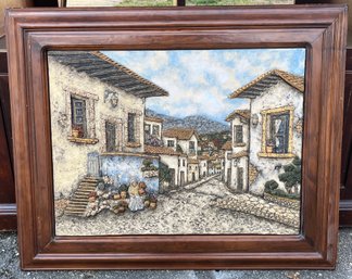 Decorative Framed Relief Art - Made In Mexico