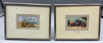Vincent Van Gogh Impressionist Framed Prints - 2 Total