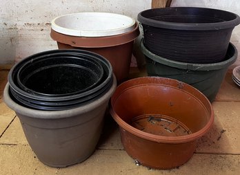 Assorted Plastic Planters