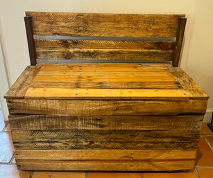 Custom Wooden Storage Bench