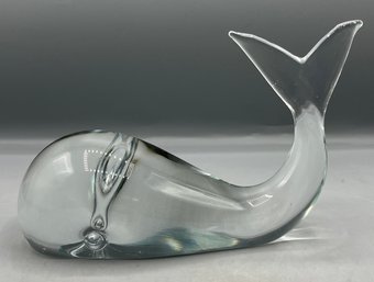 Crystal Whale Figurine