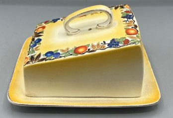 Crown Ford Porcelain Lidded Butter Dish - Made In England