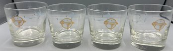 Mid-century Grumman Whiskey Rock Glassware Set - 6 Total