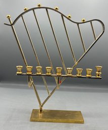 Korem Gold Plated Menorah - Made In Israel