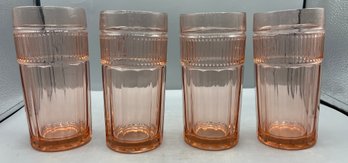 Anchor Hocking Pink Glassware Set - 6 Total