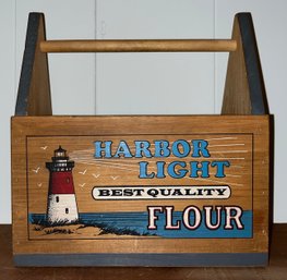 Vermont Wooden Box Co. Hand Painted Basket - Harbor Light Best Quality Flour