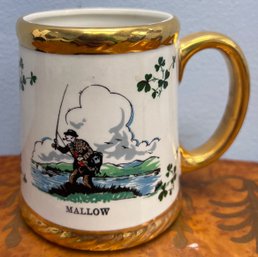 Carrigaline Pottery Co. 'mallow' Fly Fisherman- Made In Cork Ireland