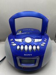 Sony CFD-E75 Portable AM/FM/CD Cassette Boombox