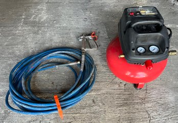 Electric Air Compressor With Hose And Attachment