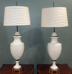 Decorative Porcelain Table Lamps - 2 Total