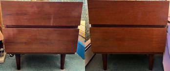 American Of Martinsville Mid-century Modern Solid Wood 2-drawer Nightstands - 2 Total