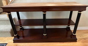 Solid Wood 2-drawer Console Table With Shelf