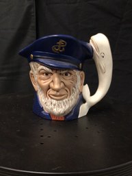 Moby Dick/captain Ahab Hand-painted Toby Mug
