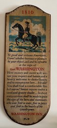 Decorative Wooden Wall Plaque - General Washington