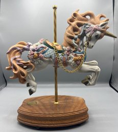 Westland Carousel Collection Hand Painted Porcelain Horse Music Box Figurine  #566/8000